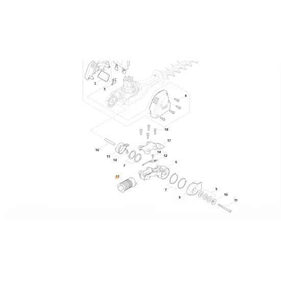 STIHL  Obudowa systemu ryglującego 4859 641 5510